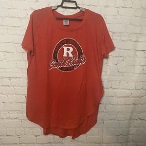 Rivalry Threads Rutgers Univ Scarlet Knights Long Tee Womens XL 16/18 Soft NJ